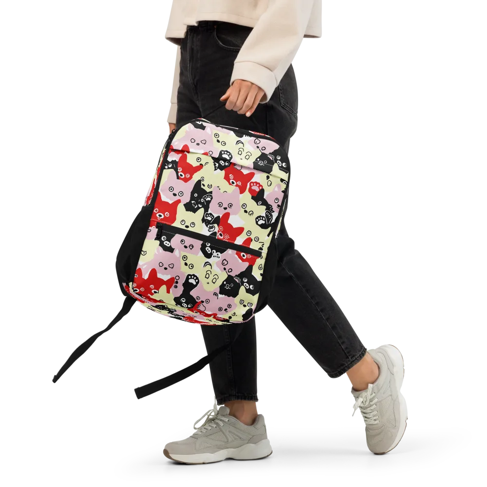 Neon Kitten Club on Utility Backpack — Front