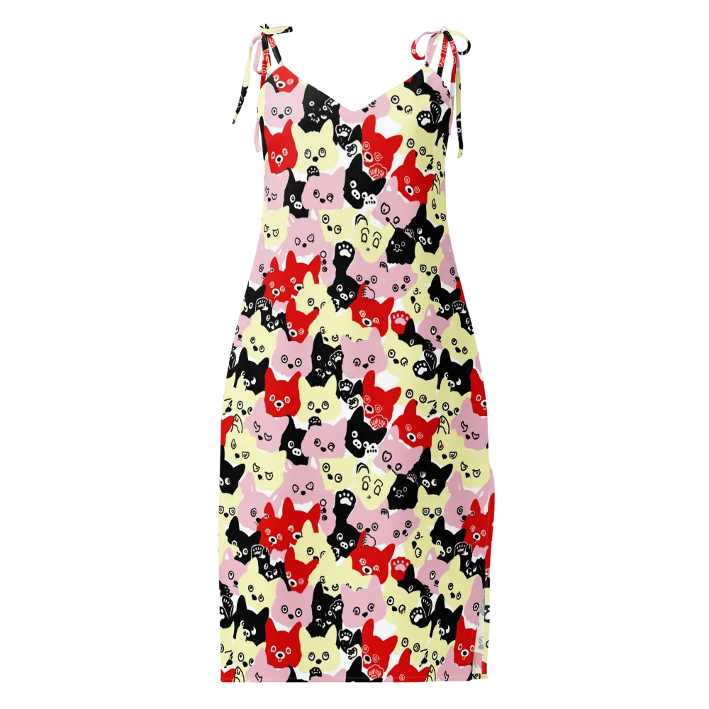 Neon Kitten Club on Slip Dress — Front