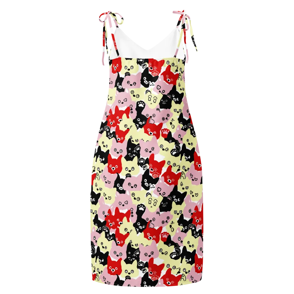 Neon Kitten Club on Slip Dress — Back