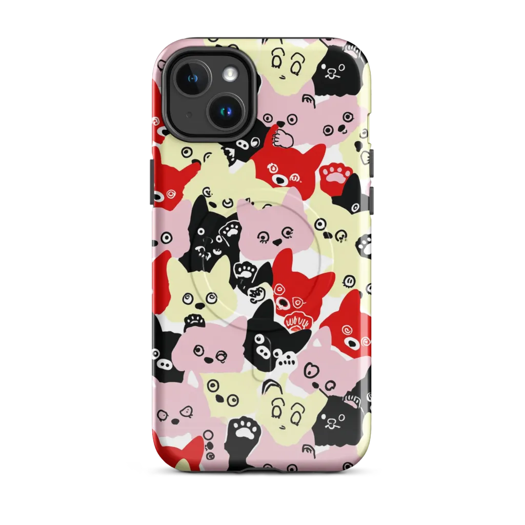 Neon Kitten Club on MagSafe Tough Case for iPhone® — Front