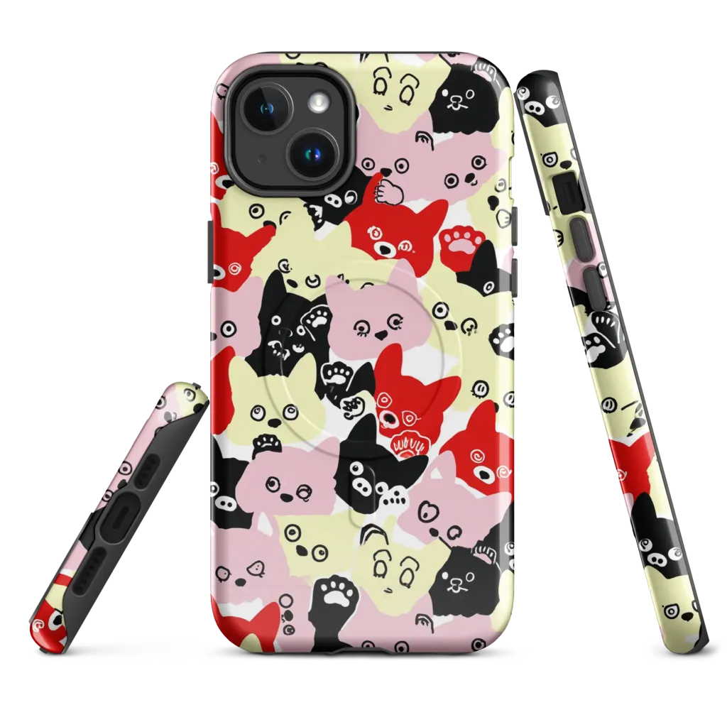 Neon Kitten Club on MagSafe Tough Case for iPhone® — Front