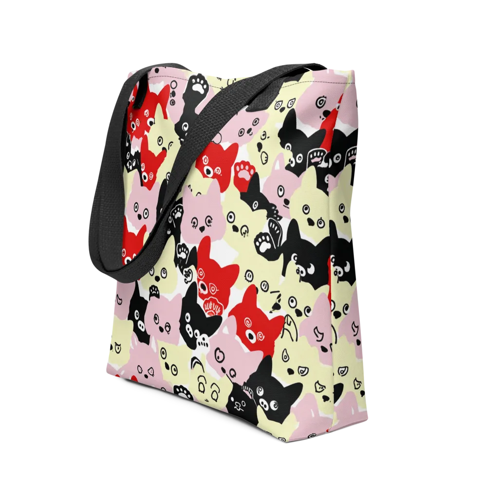 Neon Kitten Club on Tote Bag — Front