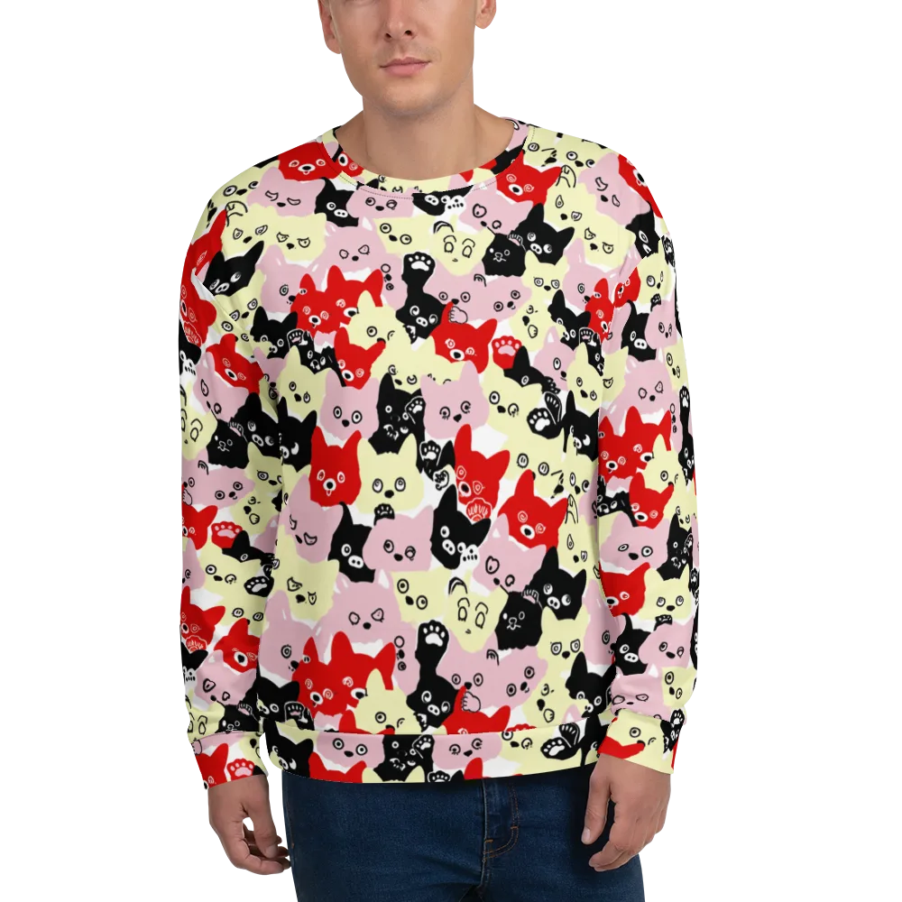 Neon Kitten Club on Sweatshirt — Front