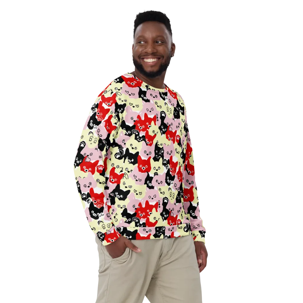 Neon Kitten Club on Sweatshirt — Front