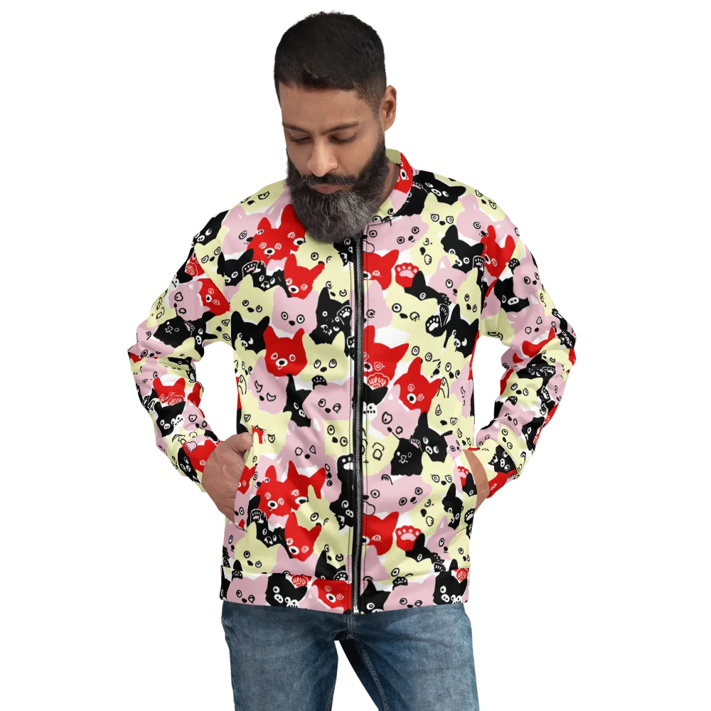 Neon Kitten Club on Bomber Jacket — Front