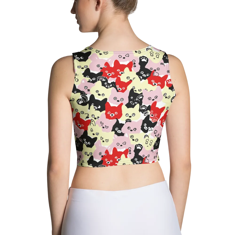 Neon Kitten Club on Crop Top — Back