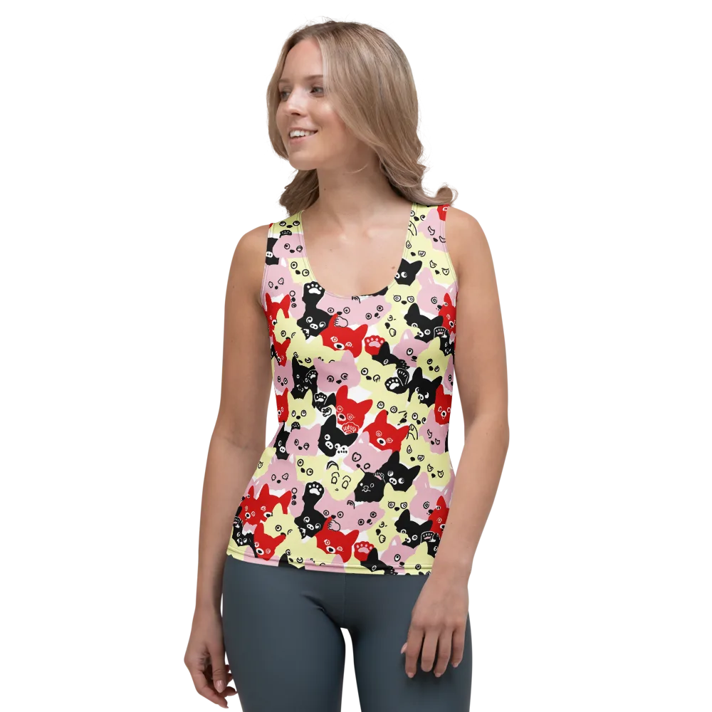 Neon Kitten Club on Women's Tank Top — Front