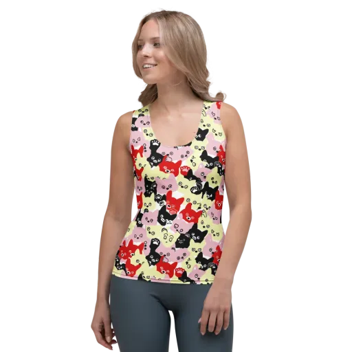 Neon Kitten Club on a Women's Tank Top