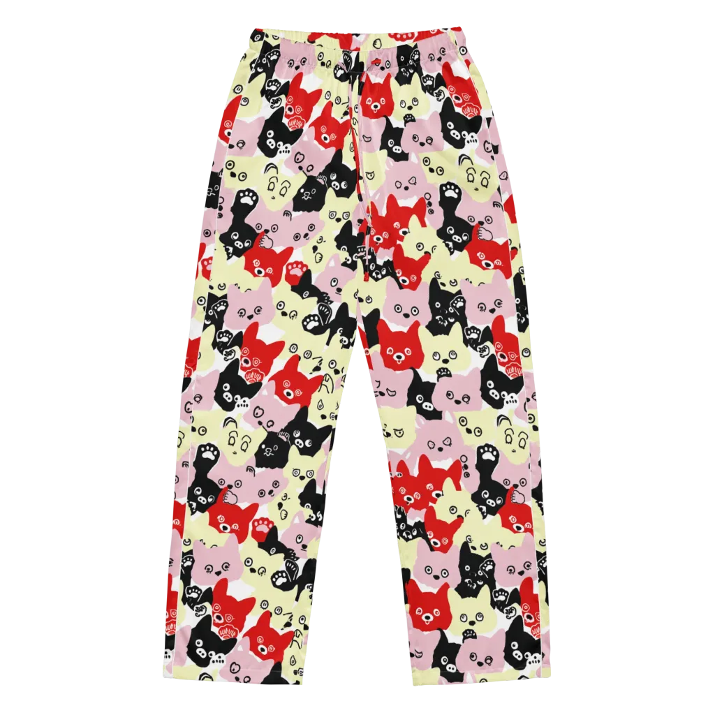 Neon Kitten Club on Women's Pajama Pants — Front