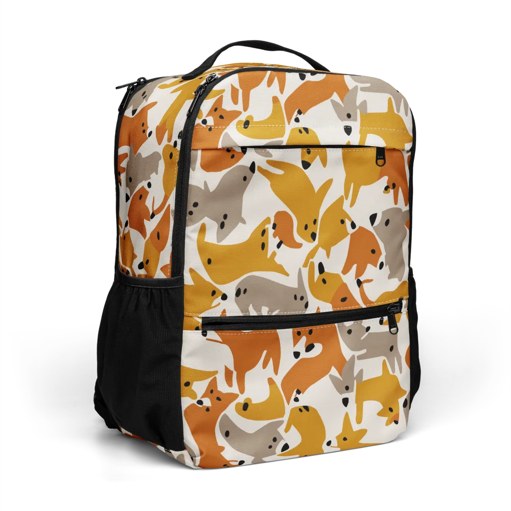 Autumn Fox Club on Utility Backpack — Right Front