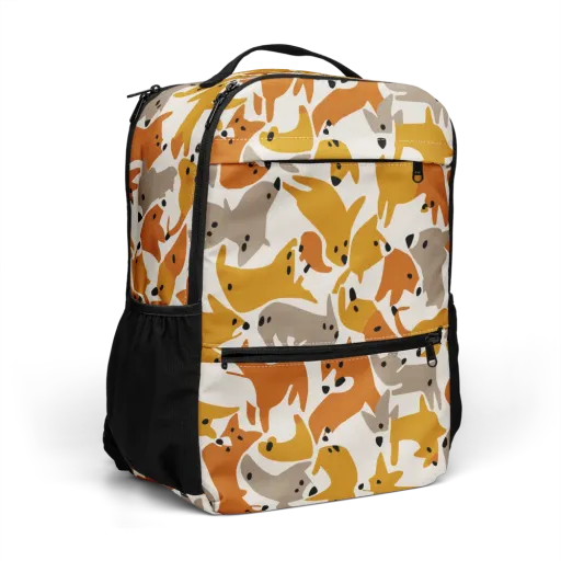 Autumn Fox Club on a Utility Backpack