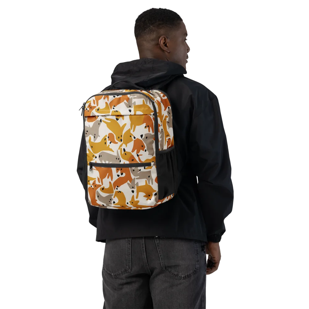 Autumn Fox Club on Utility Backpack — Back