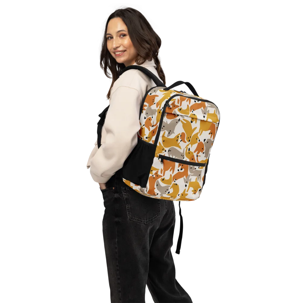 Autumn Fox Club on Utility Backpack — Back