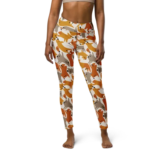 Autumn Fox Club on a Yoga Leggings