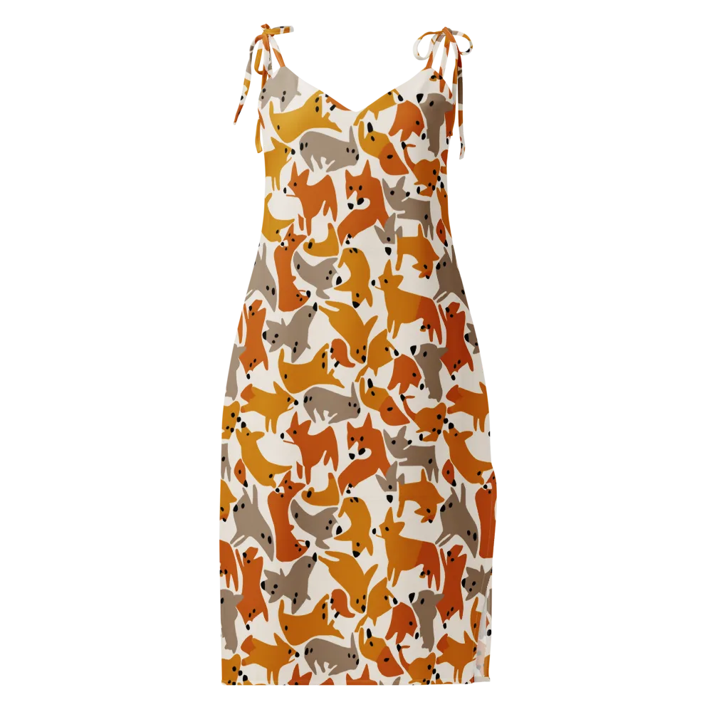 Autumn Fox Club on Slip Dress — Front