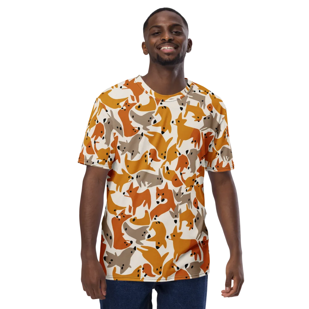 Autumn Fox Club on Men's Crew Neck T-Shirt — Front