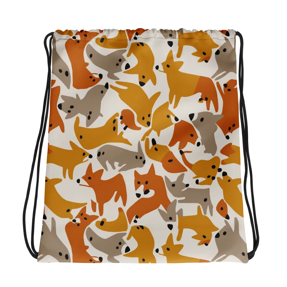 Autumn Fox Club on Drawstring Bag — Photo