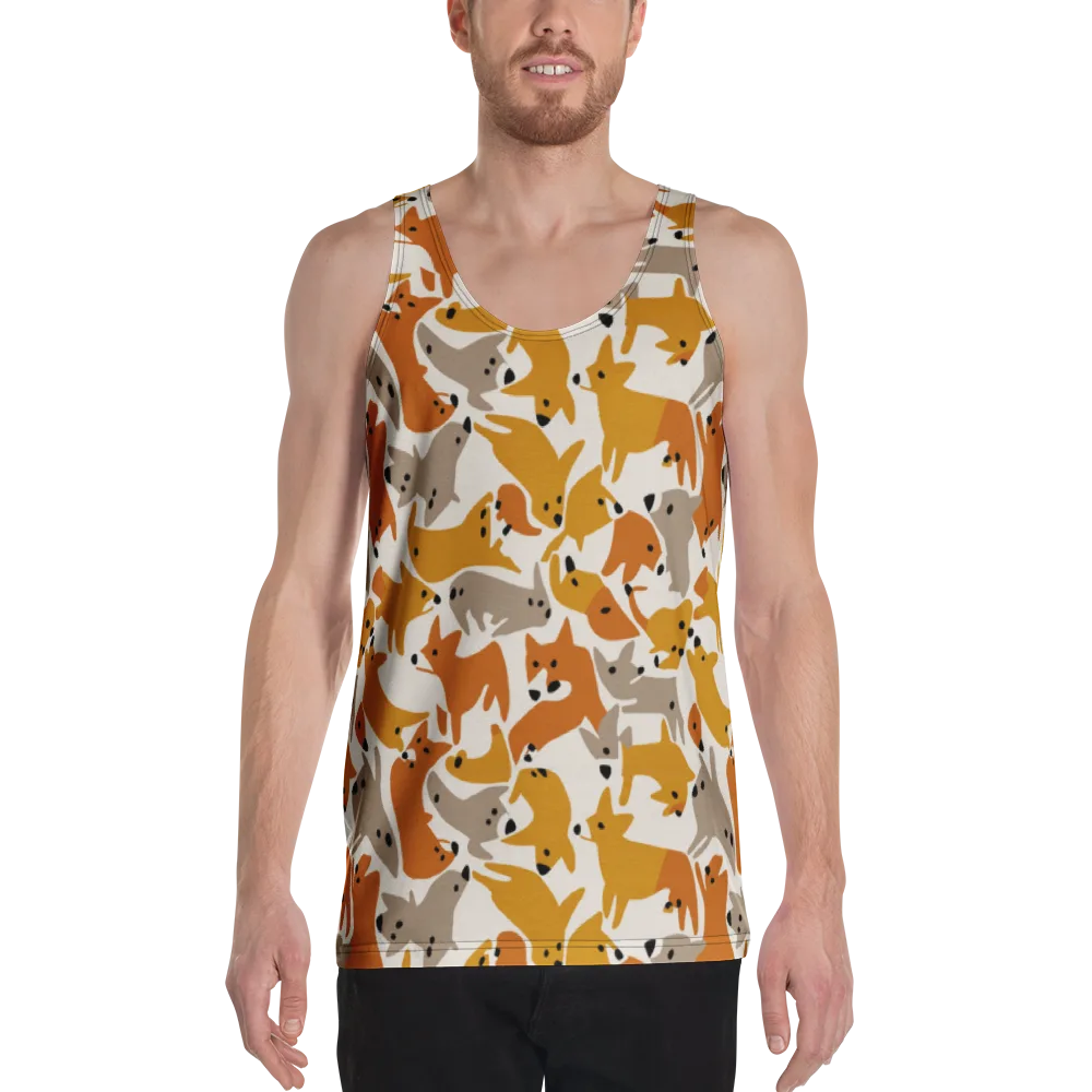 Autumn Fox Club on Men's Tank Top — Front