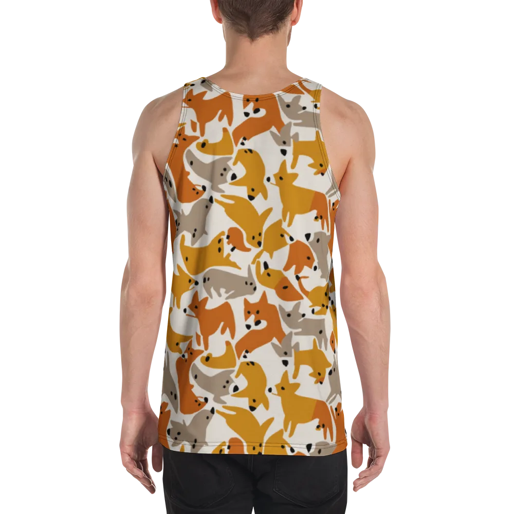 Autumn Fox Club on Men's Tank Top — Back
