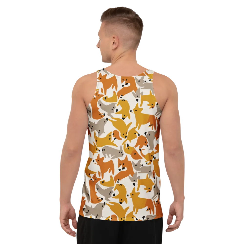 Autumn Fox Club on Men's Tank Top — Back