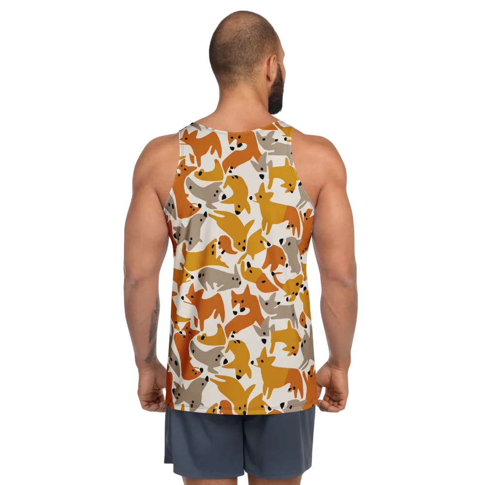 Autumn Fox Club on Men's Tank Top — Back