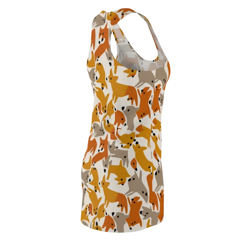 Autumn Fox Club on Racerback Dress — Back Side