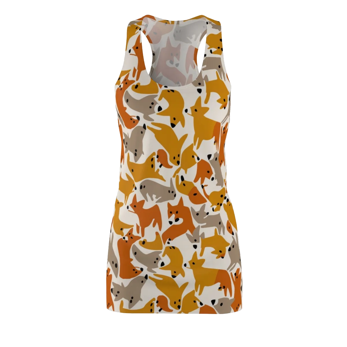Autumn Fox Club on Racerback Dress — Front