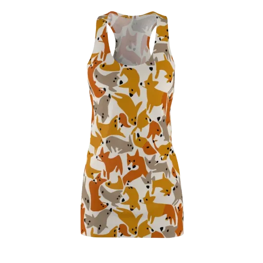 Autumn Fox Club on a Racerback Dress