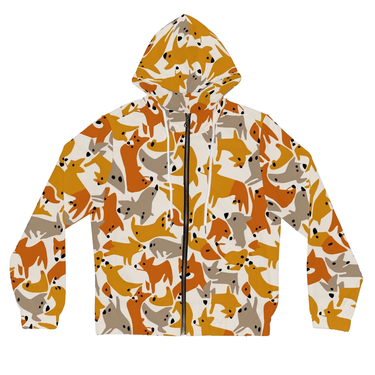 Autumn Fox Club on Women's Full-Zip Hoodie — Front