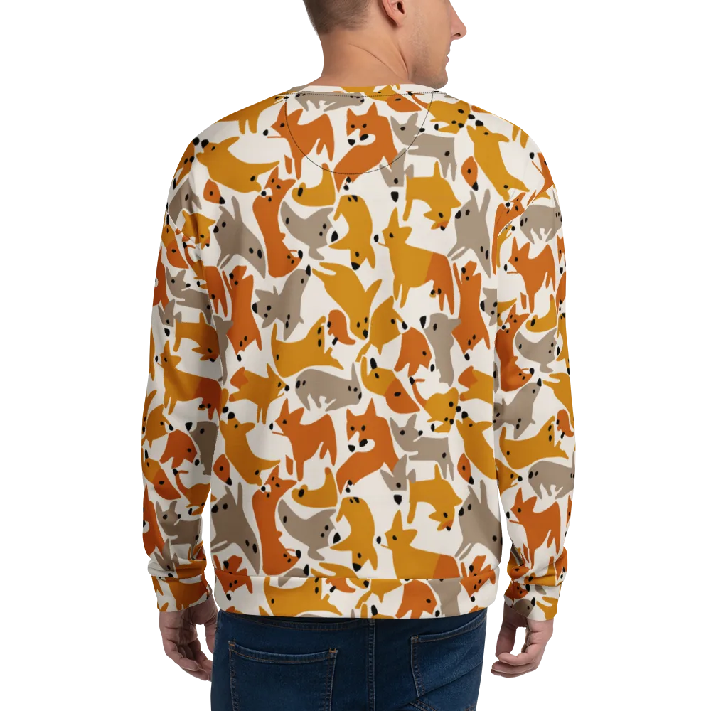 Autumn Fox Club on Sweatshirt — Back
