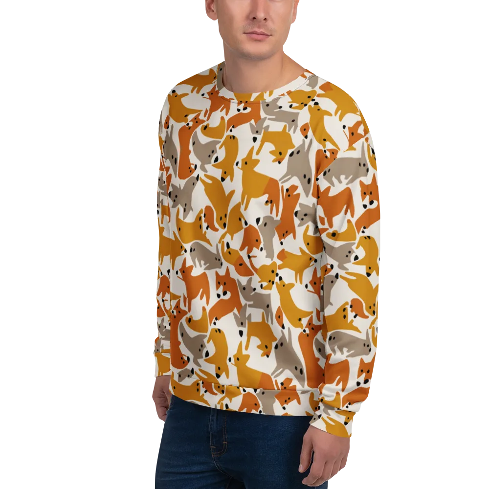 Autumn Fox Club on Sweatshirt — Left Front