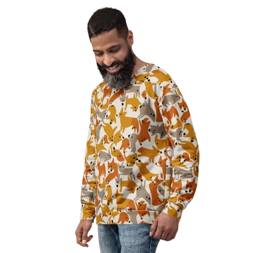 Autumn Fox Club on a Sweatshirt