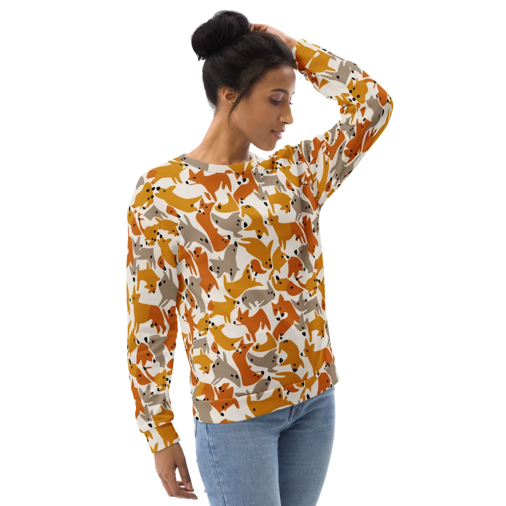 Autumn Fox Club on Sweatshirt — Right Front