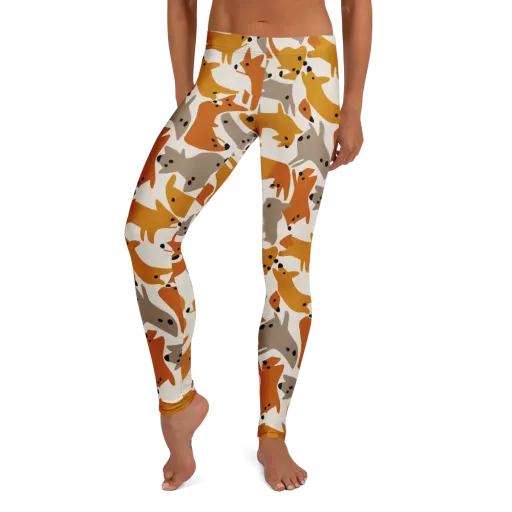 Autumn Fox Club on a Leggings