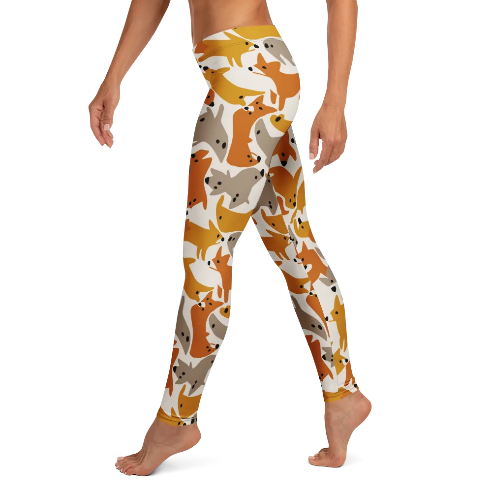 Autumn Fox Club on Leggings — Left