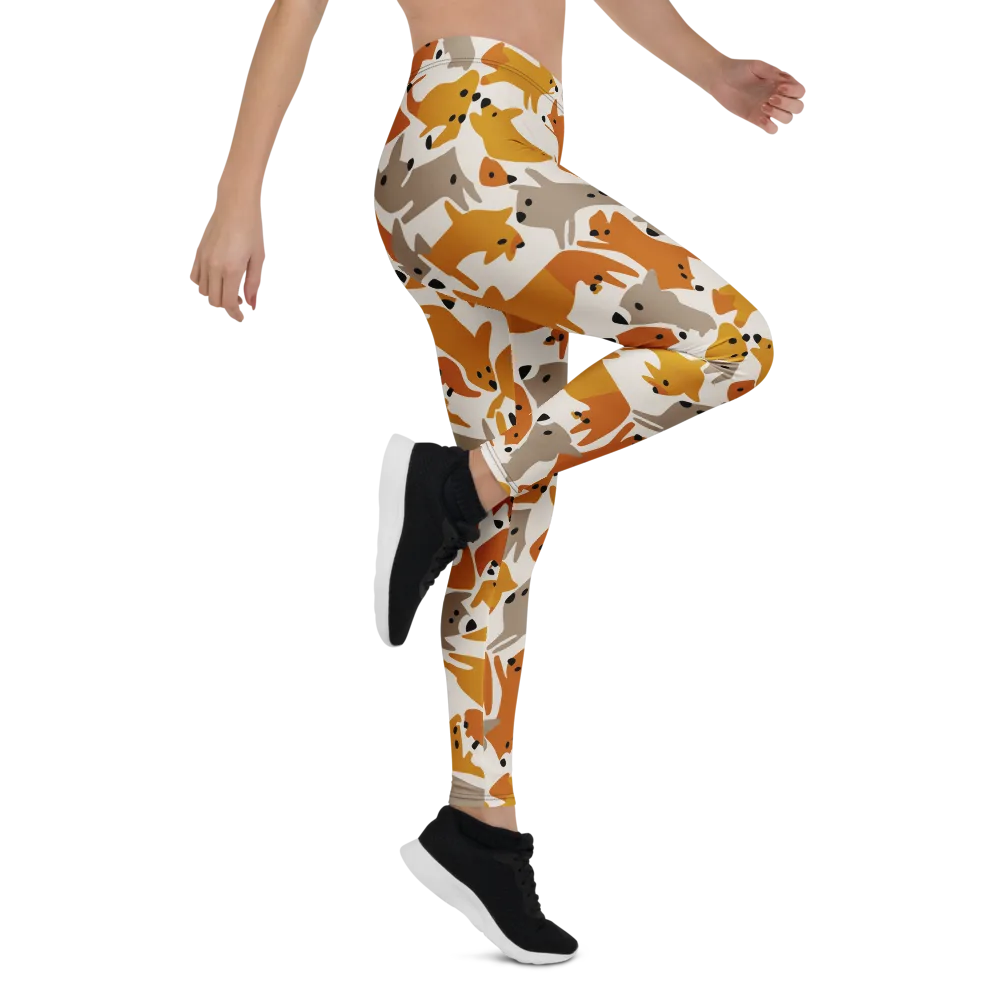 Autumn Fox Club on Leggings — Right