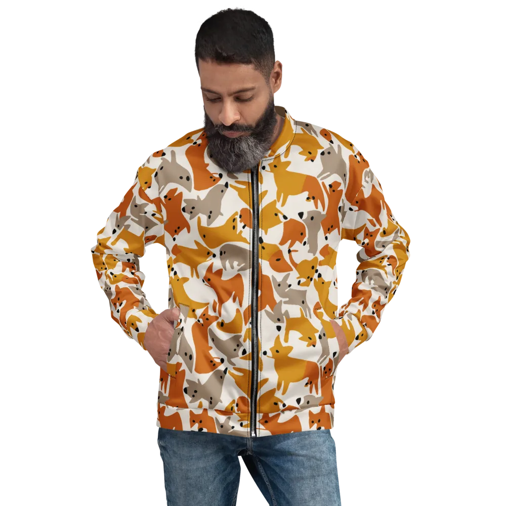 Autumn Fox Club on Bomber Jacket — Front