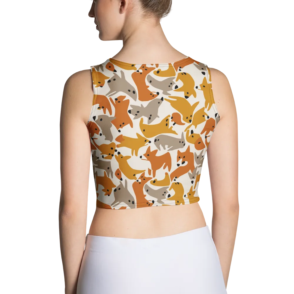 Autumn Fox Club on Crop Top — Back