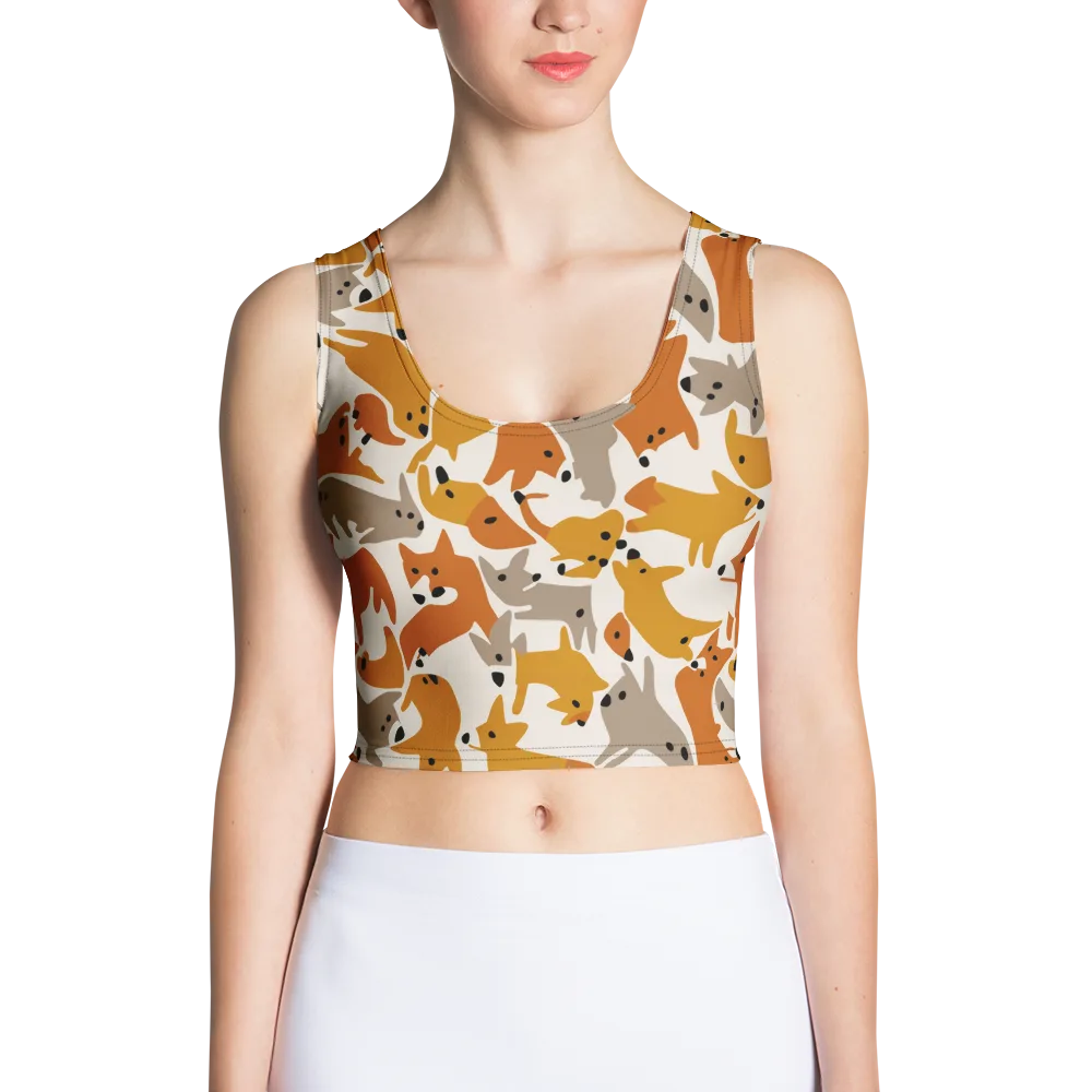 Autumn Fox Club on Crop Top — Front