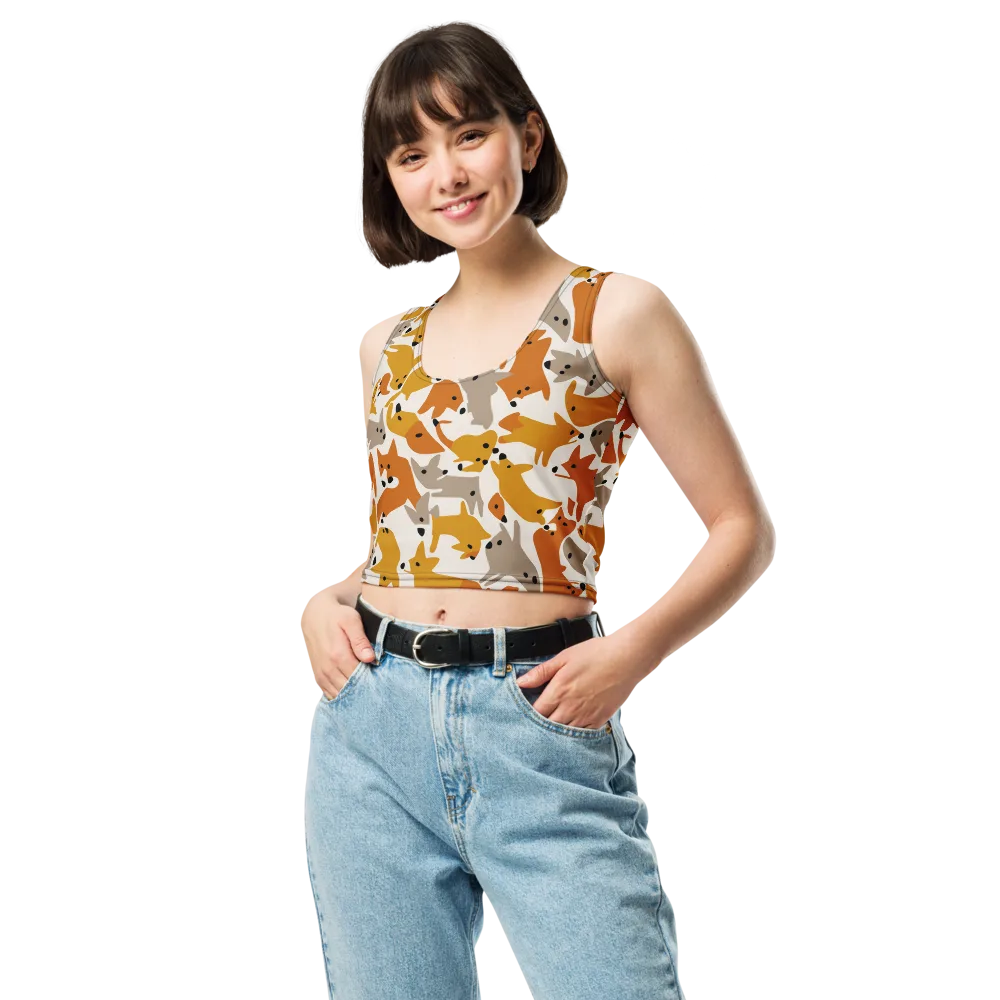 Autumn Fox Club on Crop Top — Front