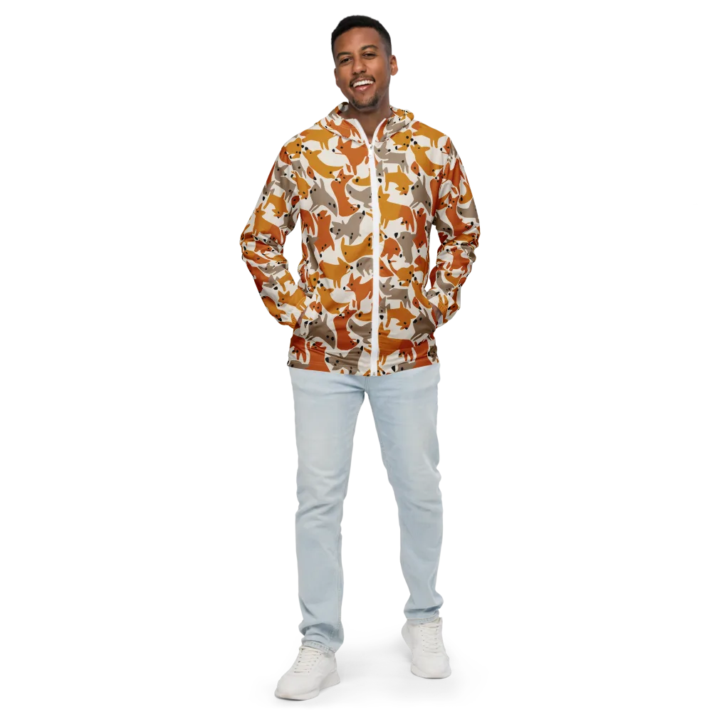 Autumn Fox Club on Men's Windbreaker — Front