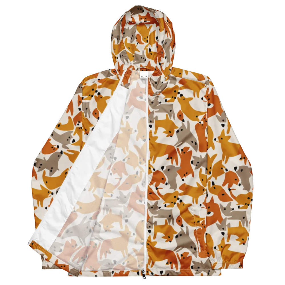 Autumn Fox Club on Men's Windbreaker — Front