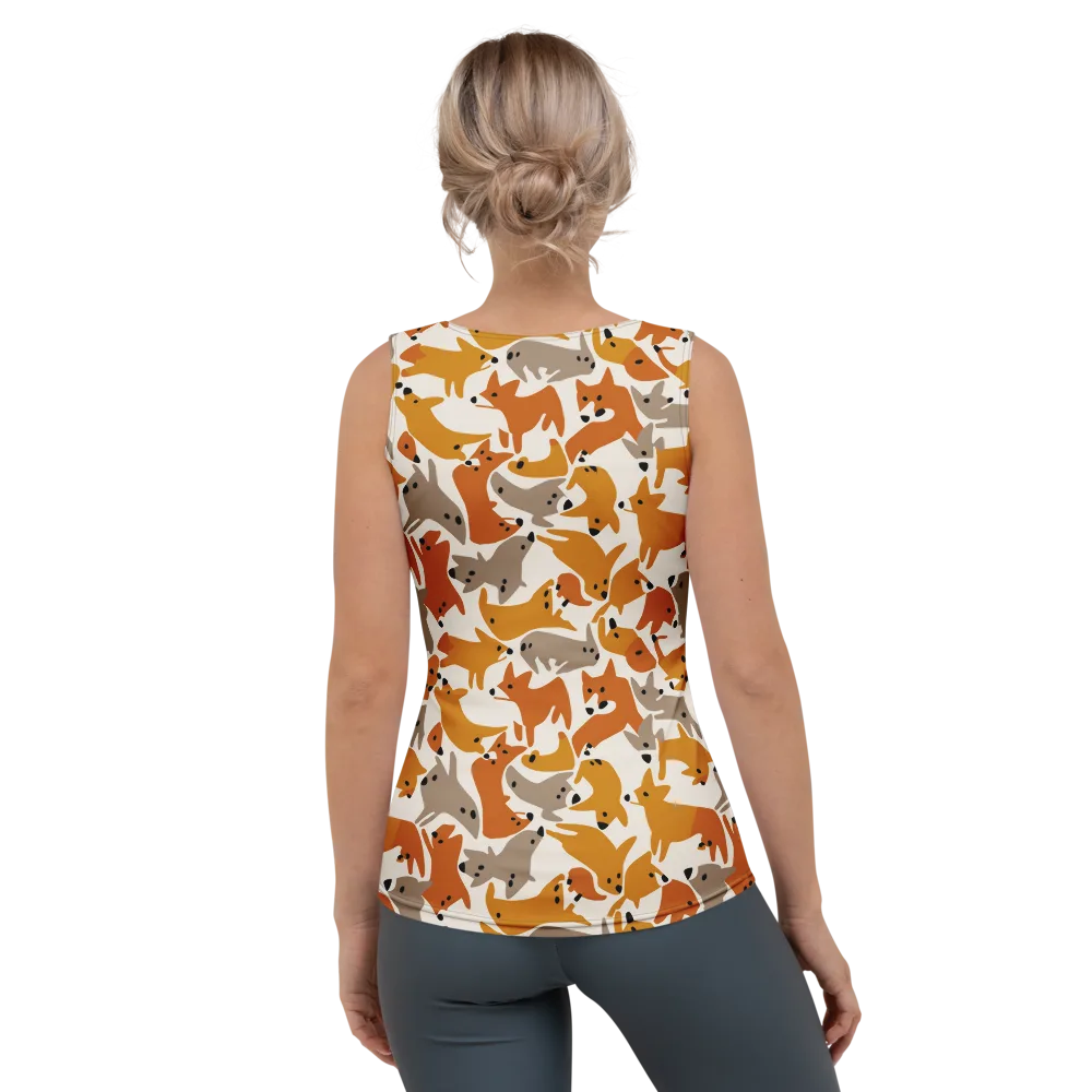 Autumn Fox Club on Women's Tank Top — Back