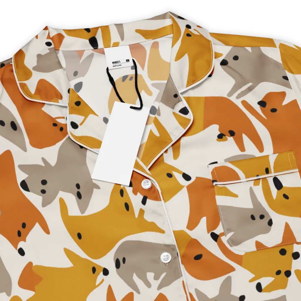 Autumn Fox Club on Women's Short Sleeve Pajama Top — Product details