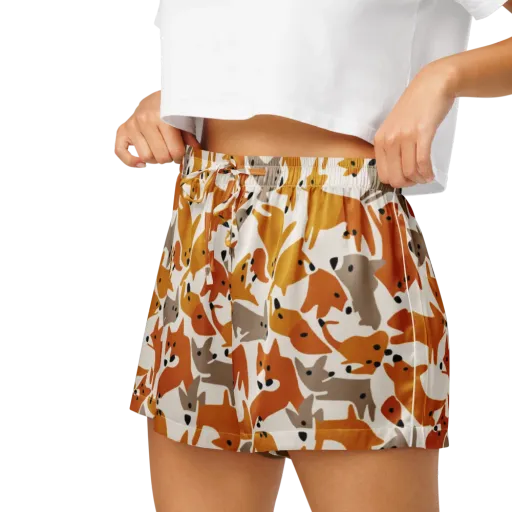 Autumn Fox Club on a Women's Pajama Shorts
