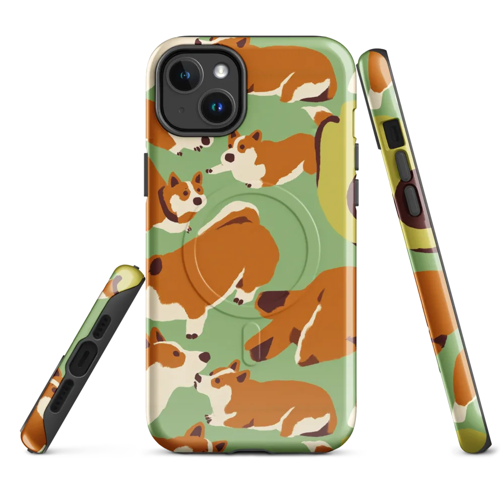 Corgi And Avo on MagSafe Tough Case for iPhone® — Front