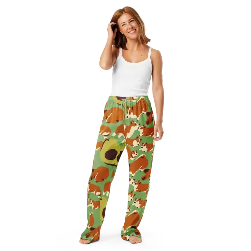 Corgi And Avo on a Women's Pajama Pants