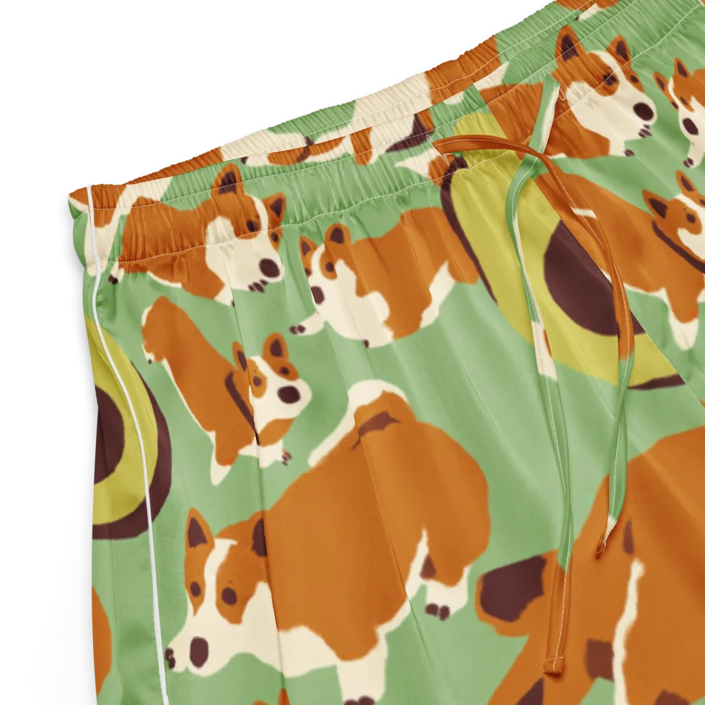 Corgi And Avo on Women's Pajama Shorts — Product details