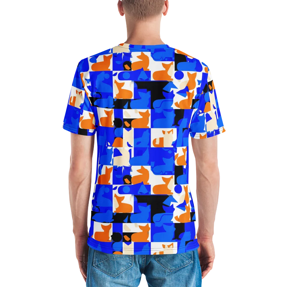 Blue Prowl on Men's Crew Neck T-Shirt — Back