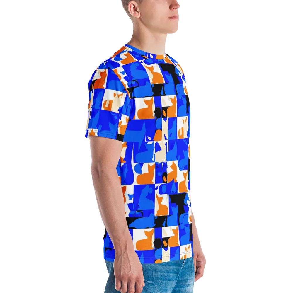 Blue Prowl on Men's Crew Neck T-Shirt — Right